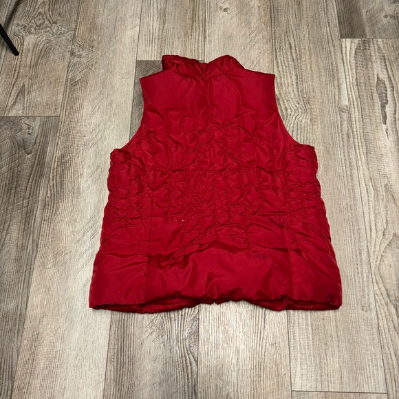 Lane Bryant red down feathers puffer vest blazer winter wear 18/20 - Picture 4 of 4